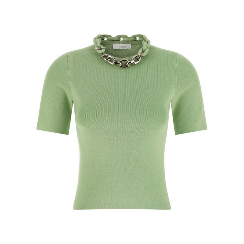 Paco Rabanne Bicolor Textile Women's T-Shirt
